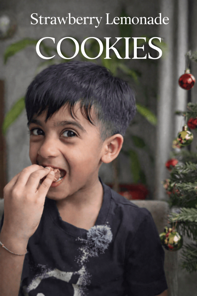 Strawberry Lemonade Crinkle Cookies